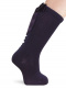 Calcetines altos con costura trasera y lazo raso largo Marino Navyblue