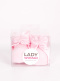 Patuco bebé con lazo de raso con volumen Rosa Pink