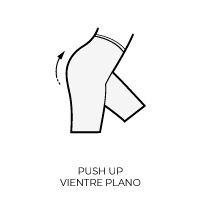 Push up y vientre plano Icono efecto push up y vientre plano