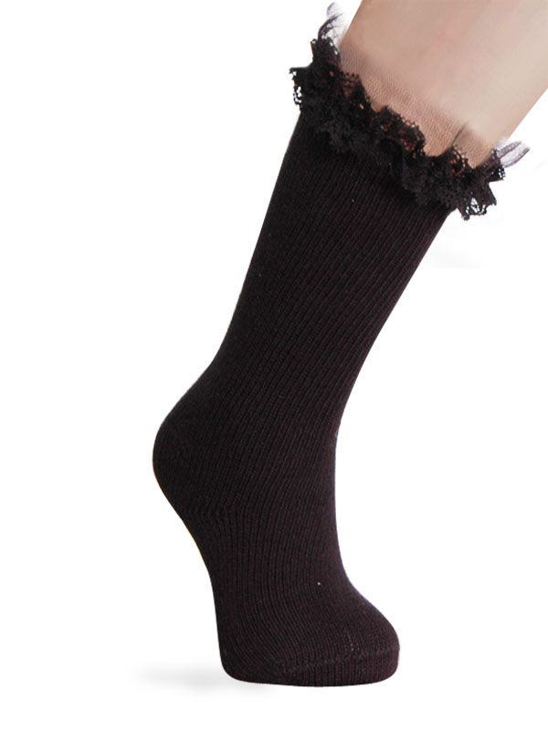 Calcetines altos con puntilla - Lady Woman