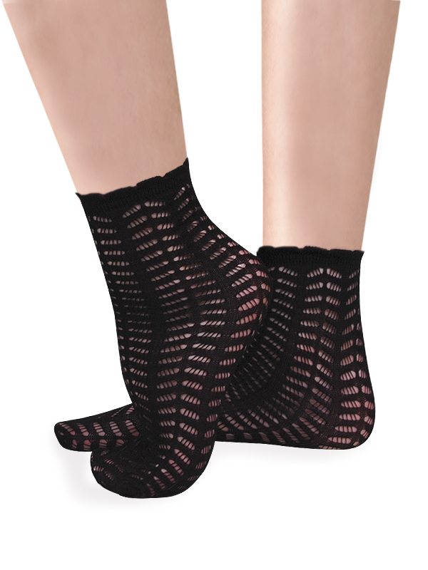 Brn bernardi cz09nff39 calcetines cortos mujer negro morado talla s 3