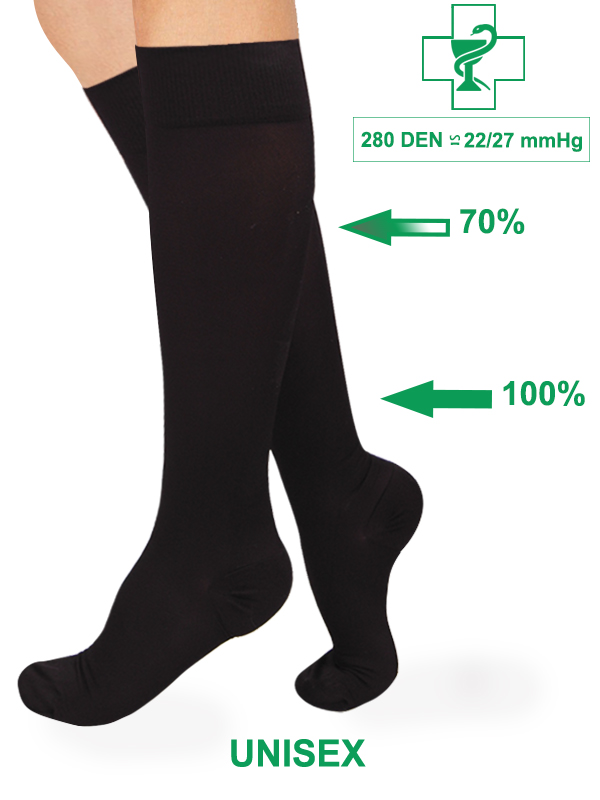Hechos en Estados Unidos - Calcetines de compresión para mujer de  circulación de 15-20 mmHg, punta abierta - A111, Negro 