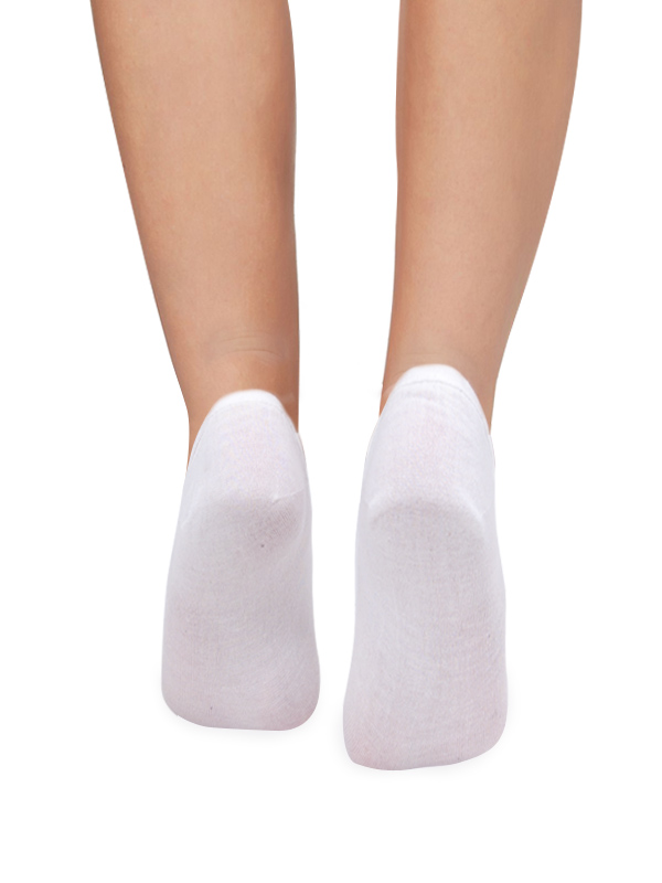 Calcetines de tobillo - sin costura - blanco: Calcetines bajos para