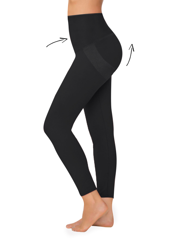 FITTOO Leggings Push Up Mujer Mallas Pantalones Deportivos Alta Cintura  Elásticos Yoga Fitness Negro S - Gimnasia Artística